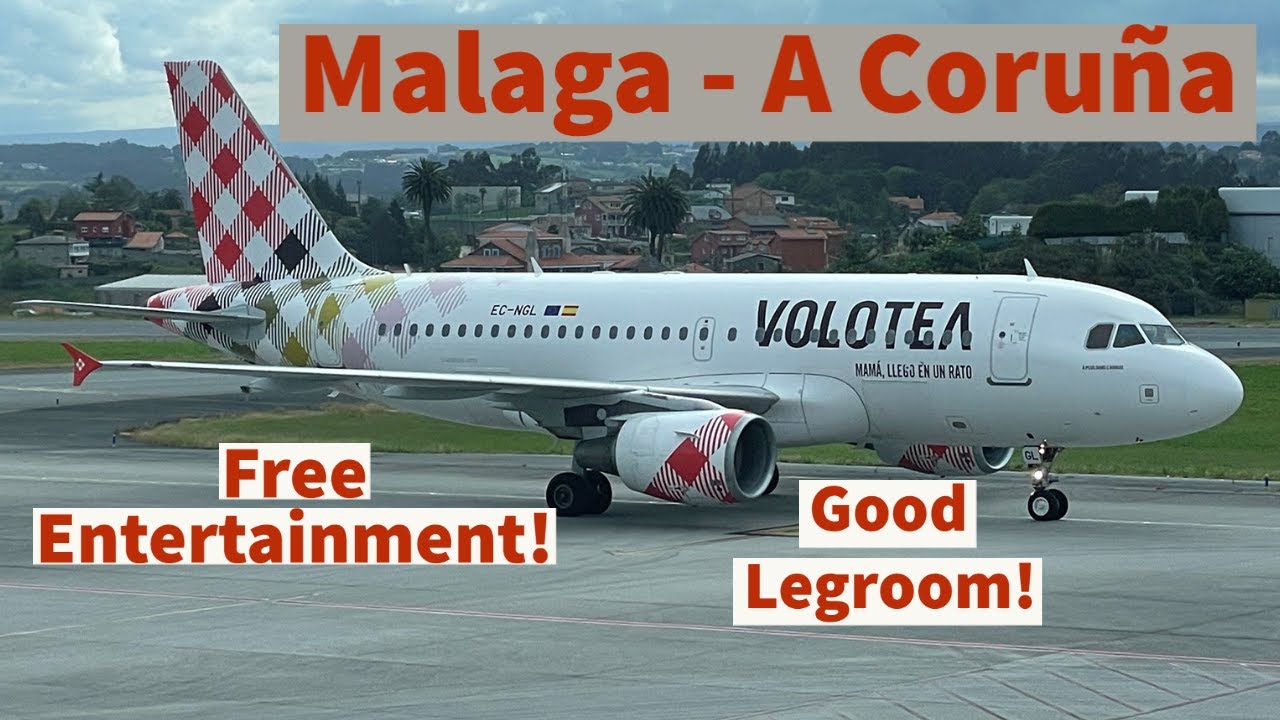 TRIP REPORT | Volotea | Malaga - A Coruña | Airbus A319 (4K UHD)