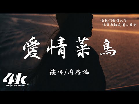 周思涵 - 愛情菜鳥『怪我們愛得太早 兩個愛情的菜鳥，保質期限沒有人猜到。』【高音質|動態歌詞Lyrics】♫