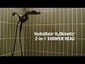 Hydrorain twoinone shower head