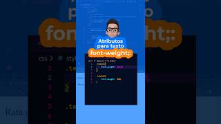 Atributo de #texto 📑 #fontweight   🖥️📑 #CSS3 #htmlcss