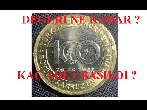 BÜYÜK TAARRUZ' un 100. YIL 1 TL Değeri Ne Kadar? #Endeğerli1TL  #Hatıra1TL #100Yıl1TL#Kaçadetbasıldı