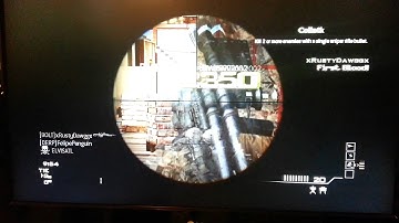 mw3,sniper first blood triple kill