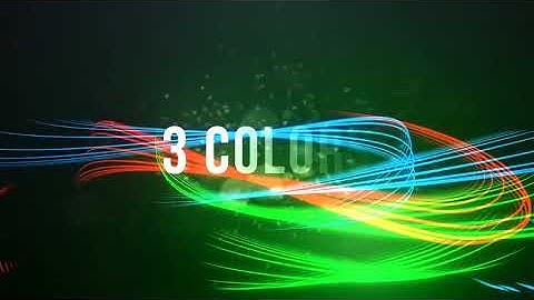 2849  - Color Lines glow Logo Reveal animation intro