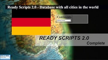 List of cities and provinces in Germany database - Ready Scripts 2.0
