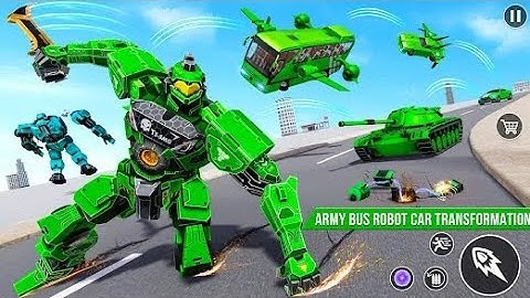 Army Bus Robot Car Game 3D - Gameplay Walkthrough Part 1 Car,Tank,Jet M.R INDIAN GAMING