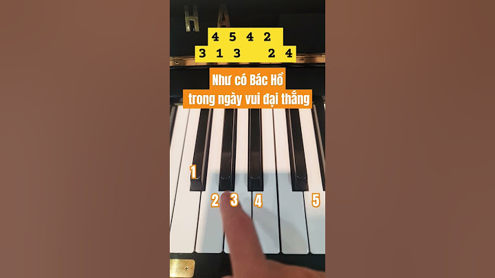 Như có Bác Hồ trong ngày vui đại thắng | Đánh theo piano theo số dễ #piano #music #pianotutorial