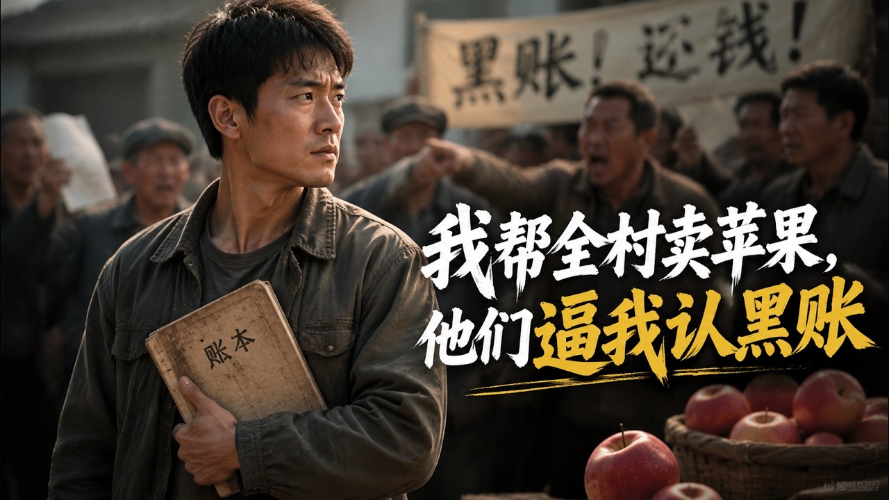 AI短剧💥《我帮全村卖苹果，他们逼我认黑账》 账本撕毁，青年逆袭：靠山红品牌崛起，揭秘农产品供应链风云！#AI短剧 #短剧 #短剧全集 #甜宠 #女频  #柑橘短剧社