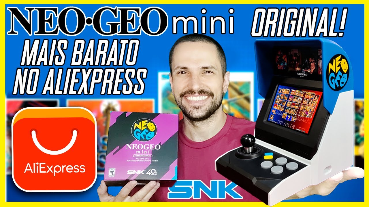 Neo Geo Mini ORIGINAL do Aliexpress: arcade portátil da SNK mais