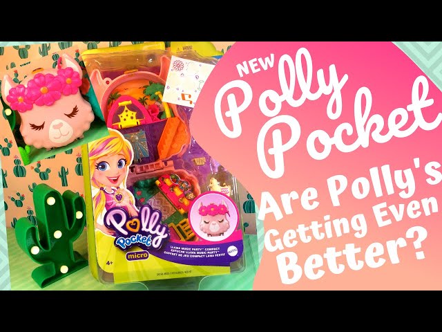 NEW Polly Pocket Micro Llama Music Party Compact With Dolls & Llamas Polly  Stick