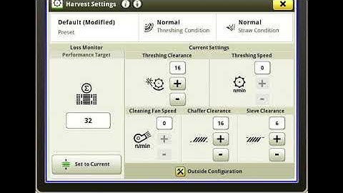 S700 Series ICA2 / Combine Advisor 2018-2019 Settings & Adjustments