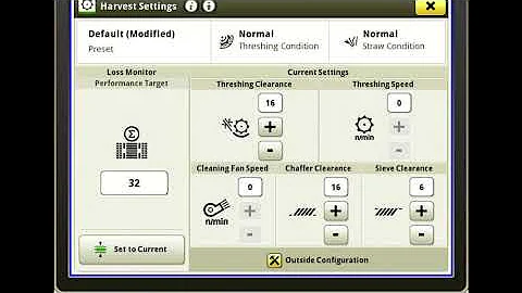 S700 Series ICA2 / Combine Advisor 2018-2019 Settings & Adjustments