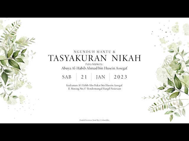 LIVE Ngunduh Mantu dan Tasyakuran Nikah (GAMBUS) class=