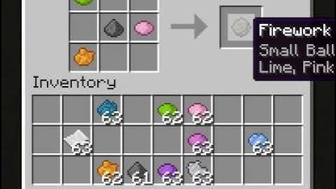 Minecraft 1.4.6 pre-release fireworks test