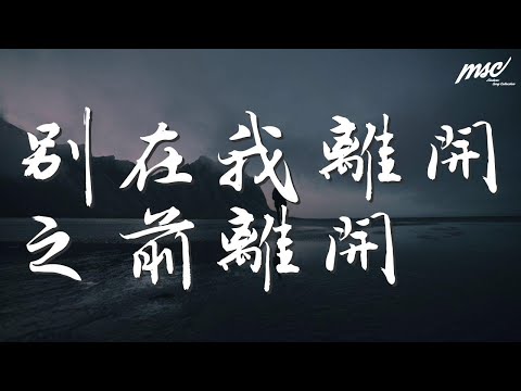 雷諾兒 - 別在我離開之前離開『別在我離開之前離開』【動態歌詞Lyrics】