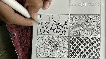 Time lapse of a zentangle Art