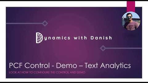 Text Analytics - PCF Control - Demo