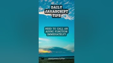 Calling Async Functions Immediately: Quick and Effective Approach