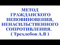 МЕТОД ГРАЖДАНСКОГО НЕПОВИНОВЕНИЯ, НЕНАСИЛЬСТВЕННОГО СОПРОТИВЛЕНИЯ  ( Трехлебов А.В Ведагор 2021 )