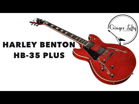 Harley Benton HB レッド エレキギター HB-35Plus LH Cherry - Harley Benton