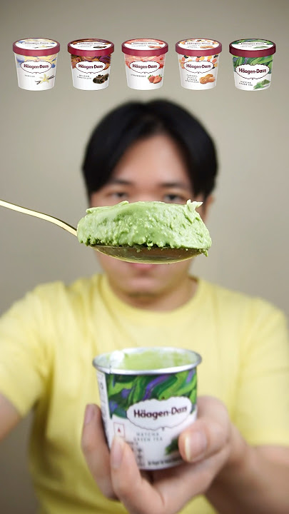 EATING VARIOUS HAAGEN-DAZS ICE CREAM #asmr #mukbang