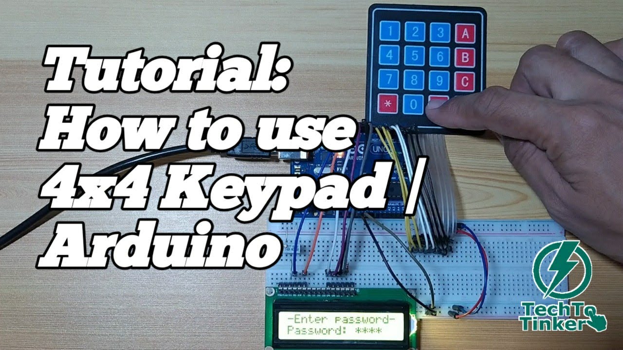 Tutorial How to use 4x4 Keypad  Arduino