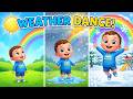 Weather Dance Song for Kids! Rain, Snow & Rainbow 🌈 LumiLoon