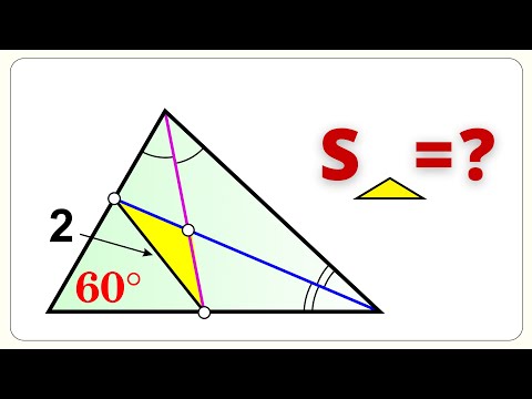 Треугольник с углом 60. "ГЕНИАЛЬНОЕ" РЕШЕНИЕ!