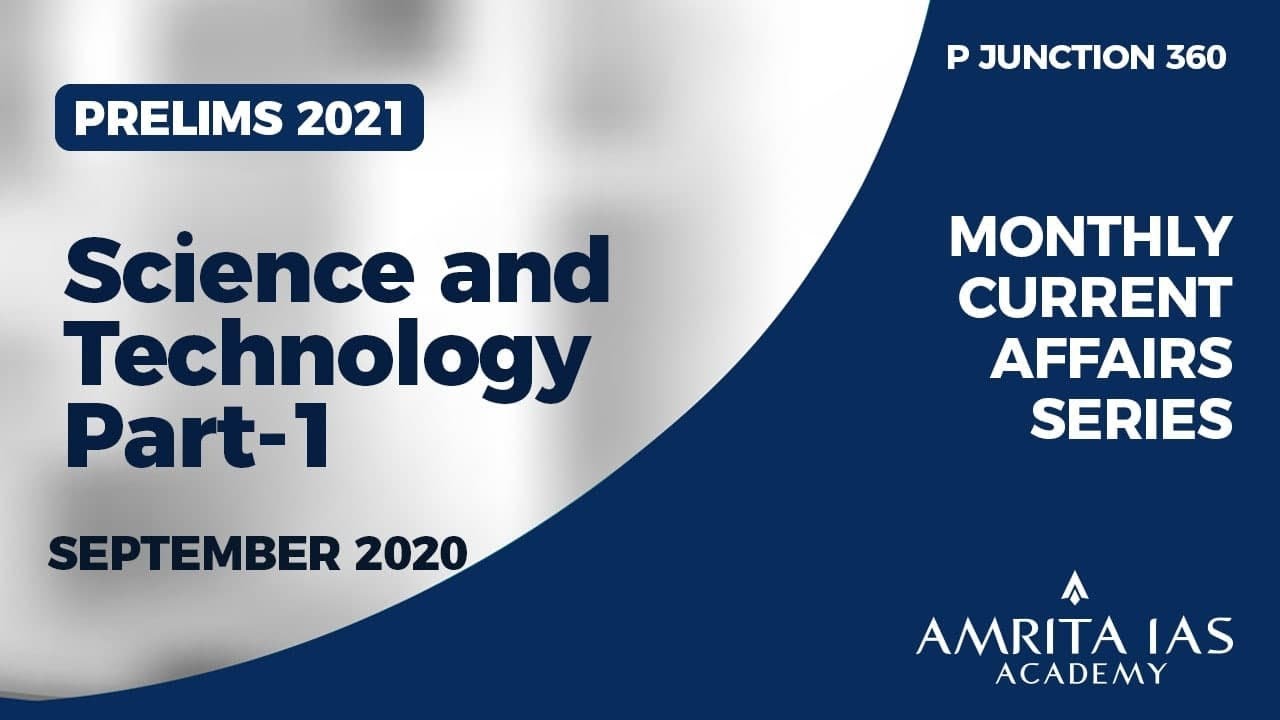 Current Affairs Sep 2020 Science & Technology Part 1 YouTube