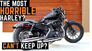 Can't Keep Up? Sportster Iron 883 Review, Ride, Commute, Freeway Cruising, Harley Davidson XL883N