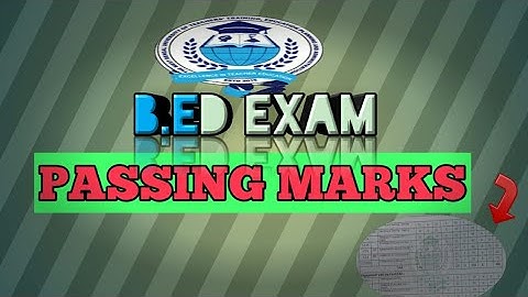 WBUTTEPA- B.ED PASSING MARKS