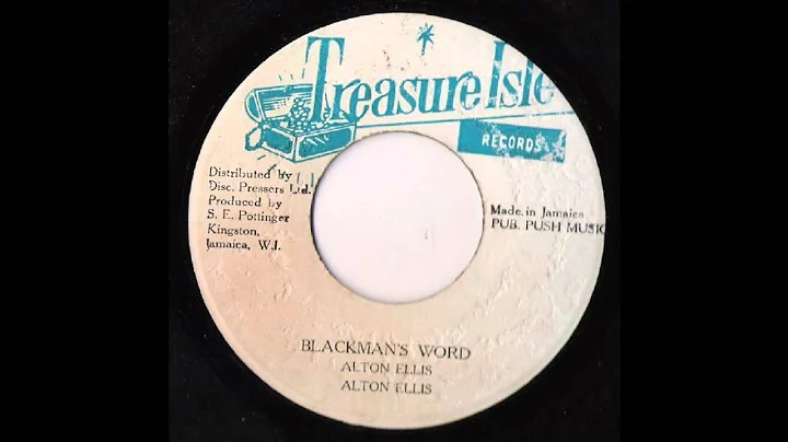 Alton Ellis - Blackman's Word - The Supersonics - ...