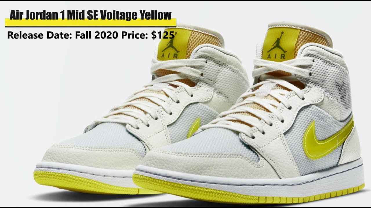 Air Jordan 1 High Premium Barely Volt Yellow UK AH7389-700