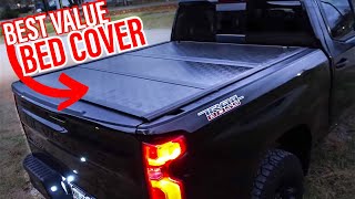 Silverado / Sierra Tonneau Bed Cover  Rough Country Low Profile TriFold: 2019  2021