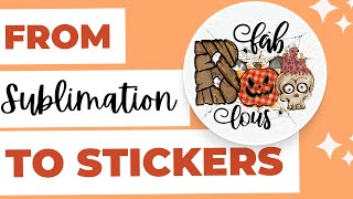 using sublimation designs to create stickers inside of cricut design space