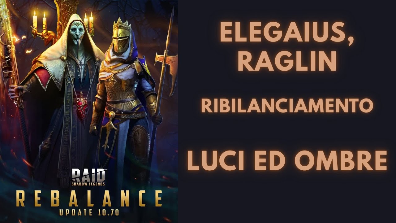 #Raglin & #Elegaius: ribilanciamento... luci ed ombre. - YouTube