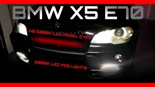 2 Lights H8 Spring Angel Eyes LED BMW X5 E70 G1D4 