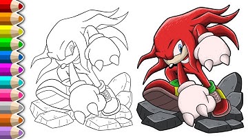 HOW TO DRAW KNUCKLE THE ECHIDNA || KNUCKLE DRAWING TUTORIAL