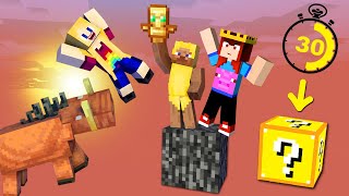 Minecraft SKYBLOCK, ale dostajemy LOSOWY BLOK co 30 sekund #1  miss Aga Adrian Clarson Werka Aferka