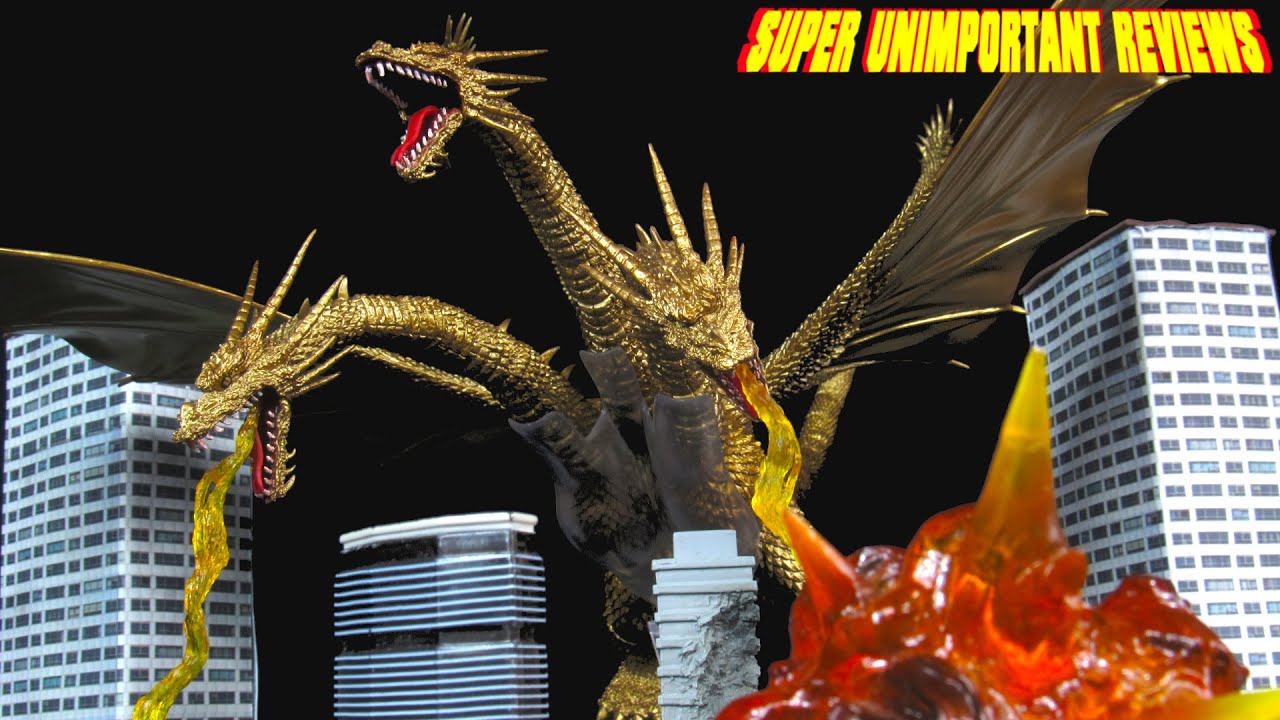 SH MonsterArts King Ghidorah 1991 - Original Heisei Kaiju Figure - Hodge Podge Review