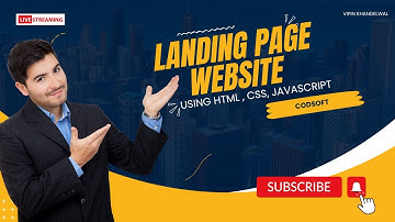 Landing Page Website Usnig HTML, CSS & JavaScript | Codsoft Internship for Web Development