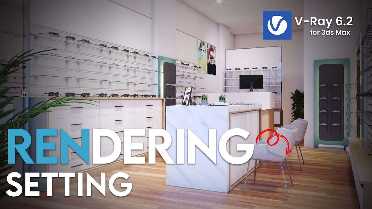 Fast rendering setting in 3ds max _ Vray 6.2 tutorial | CG Deep