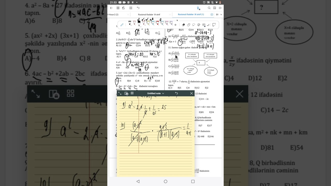@mathworld_mehriban Rasional ifadələr sınaq izahı
