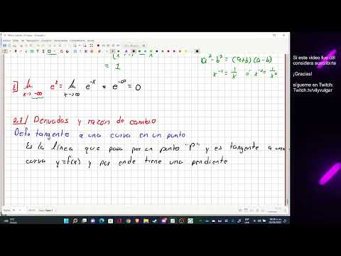 Cálculo 2.7 Derivadas y razón de cambio