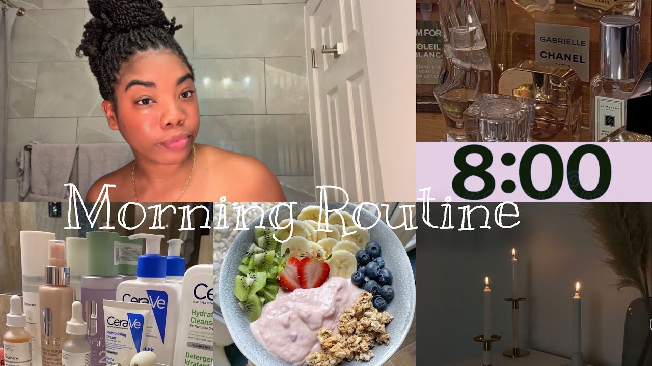 MY REALISTIC 8AM MORNING ROUTINE | Skin care - YouTube
