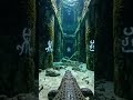 Crocodile POV — navigating flooded temples, swamp secrets, sunken villages #shortsfeed