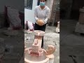 Mounting process of the rotating stone for the fountain
