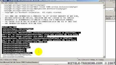 BizTalk 2006/R2 - 03-07 Customizing HAT Queries