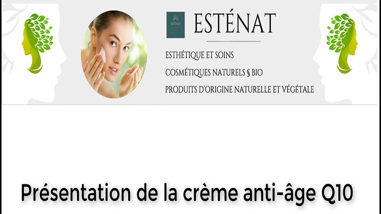 Crème anti âge rides bio naturel Q10 après 25 30 40
