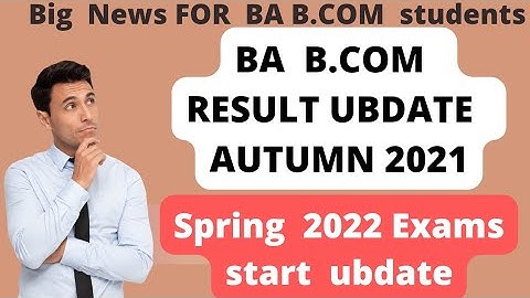 Aiou BA Result ubdate autumn 2021 || Exam Start BA BCOM spring 2022 || #aiou #exam #aiouresult