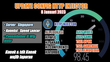 Update Config http injector | Axis Game, Axis XL Edukasi, XL Akrab, Flex, Wlg, Tiktok 8 Januari